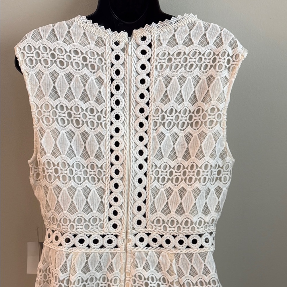 Lulus Kenna White Lace Fringe Midi Dress - Size XL NWT - Picture 12 of 16
